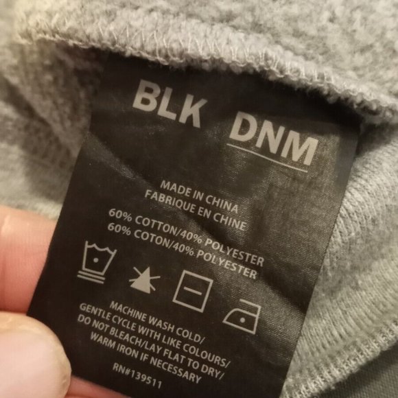 BLK DNM - Grey cotton Loose fit Sweatshirt - Sz M - Picture 11 of 11